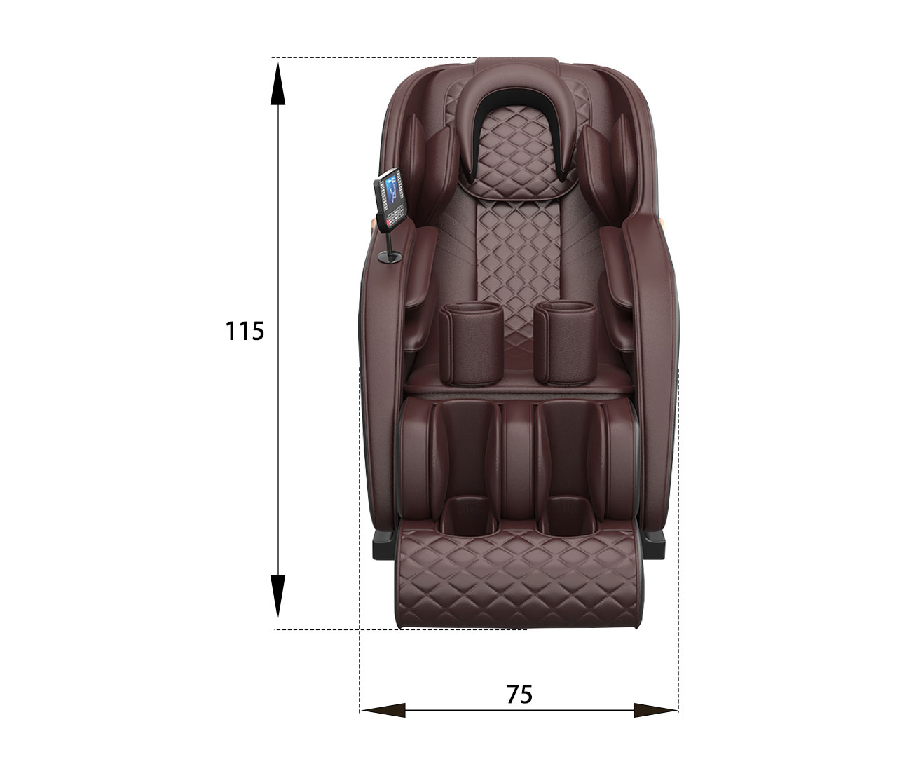 black Soft Comfortable Leather massage chair 